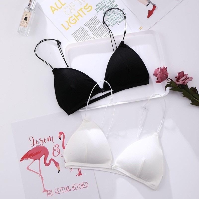 Áo bralette cài trước 2 dây mỏng