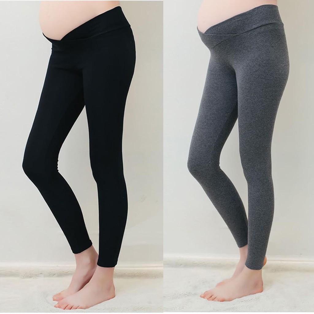 Quần bầu dài legging cạp chéo co giãn thoải mái hàng đẹp QB1111