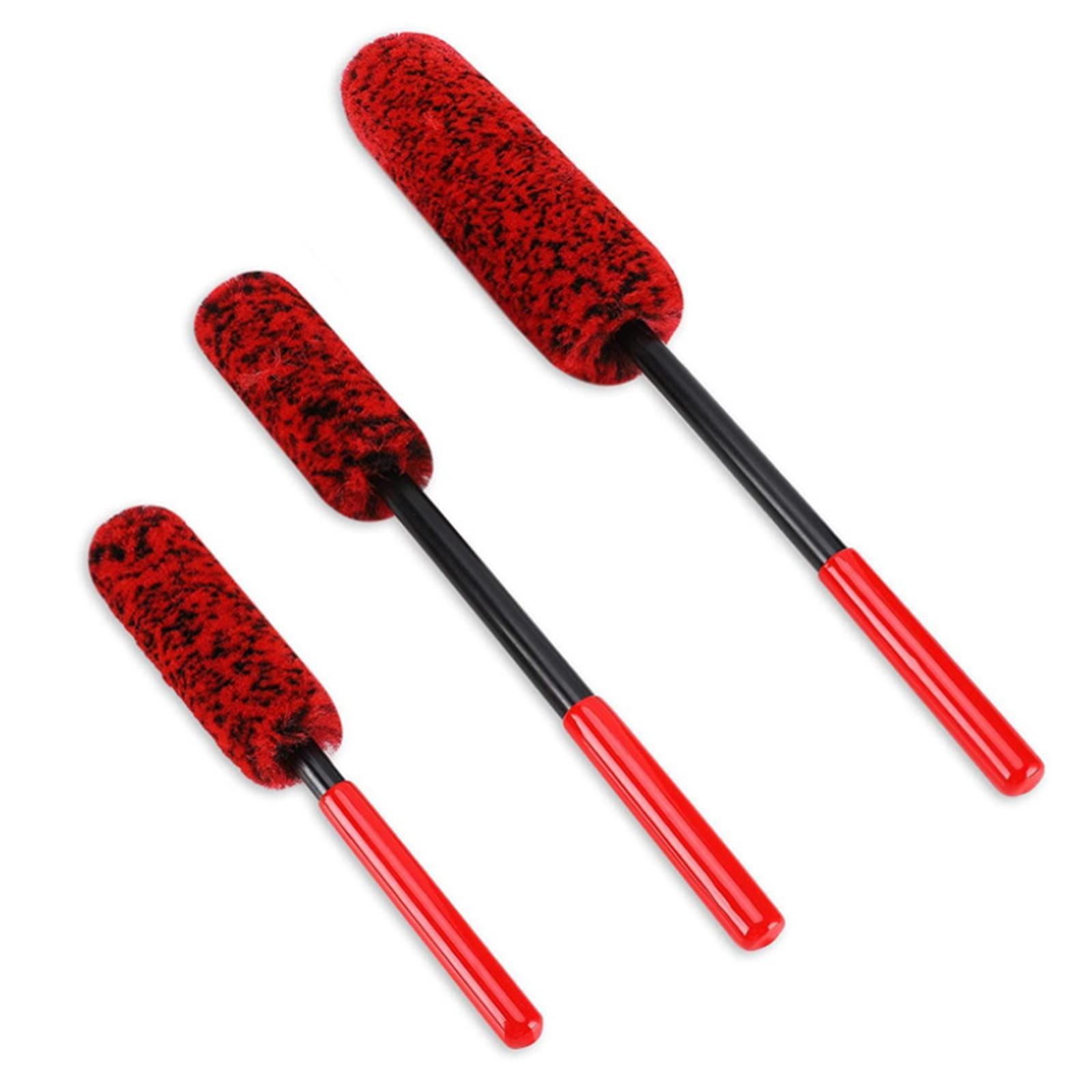3 Pieces Car Wheel Brush Reusable Professional for Door Vehicles