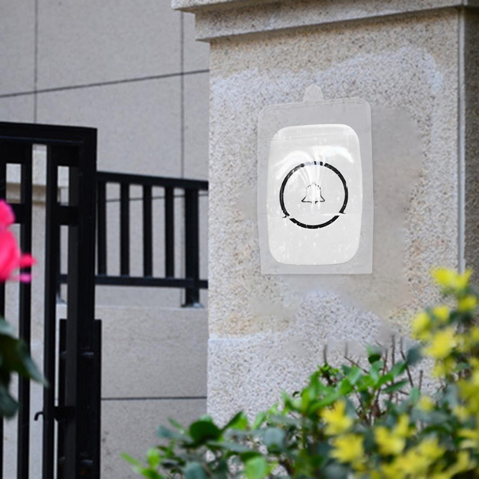 Cover Clear Waterproof Door Bell Chime Button Protective