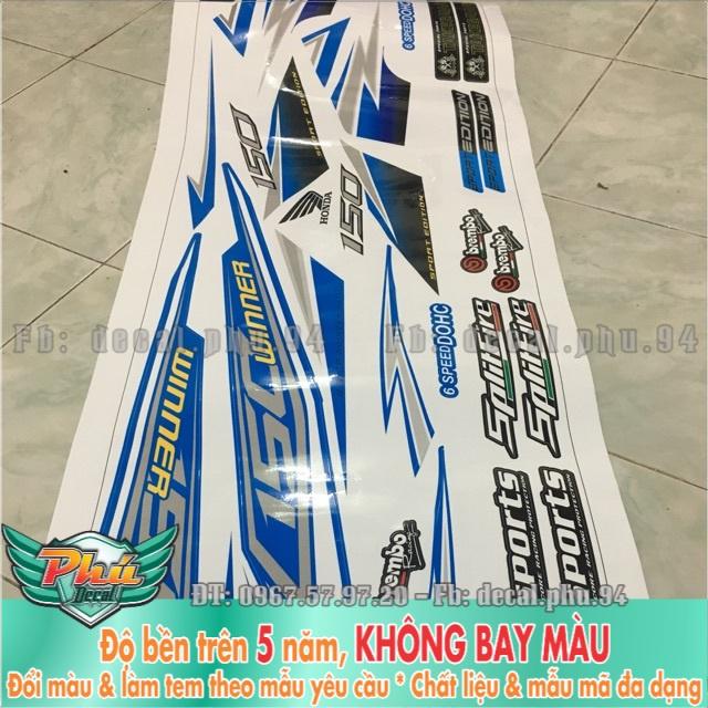 Tem rời Winner Trắng Xanh