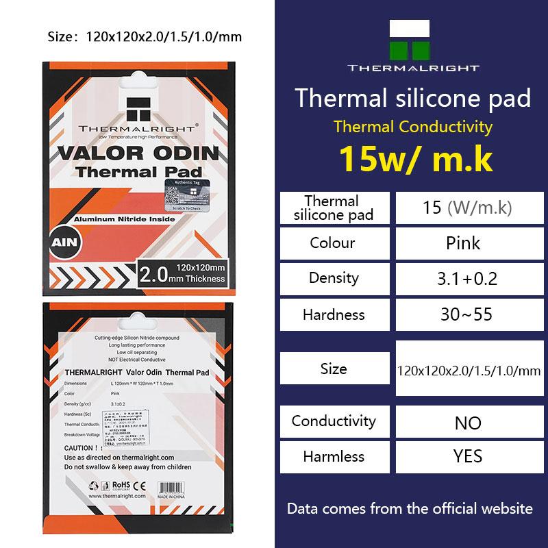 Thermalright ODYSSEY Tản Nhiệt Miếng Lót Silicone CPU/GPU Card Đồ Họa Miếng Lót Nhiệt Bo Mạch Chủ Silicone Miếng Lót Mỡ Đa Kích Thước