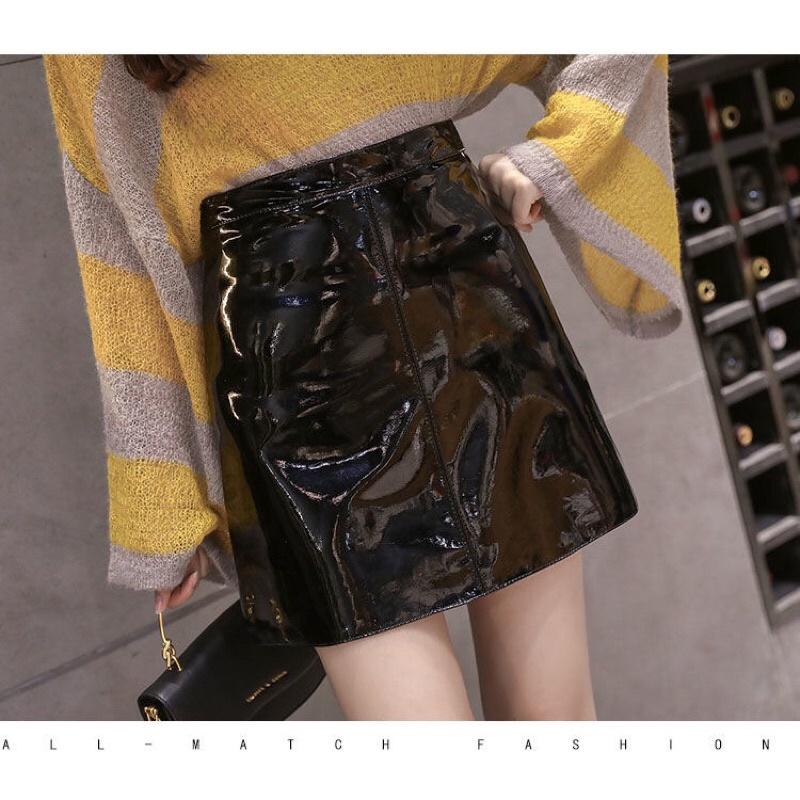 Chân Váy da dáng chữ A phong cách hàn quốc mẫu mới mã RB01