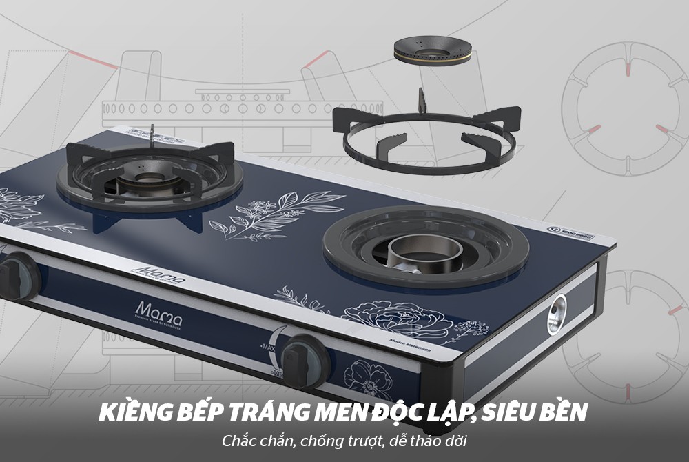 Bếp Gas Dương Kính SUNHOUSE MAMA MMB0989 - Hàng Chính Hãng