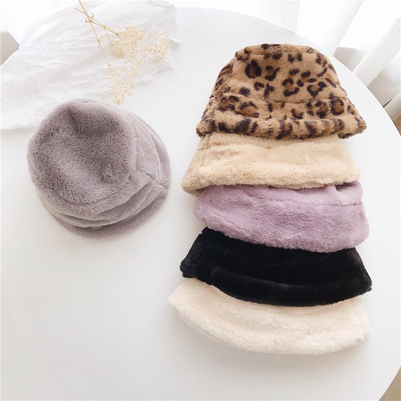 Mùa Đông Lông Thỏ Con Xinh Xắn Sang Trọng Da Báo Mũ Dành Cho Trẻ Em Hàn Quốc Ấm Bé Nón 2-7Y Người Cá Mũ Tập Đi Cho Bé Mùa Đông nón Lưỡi Trai