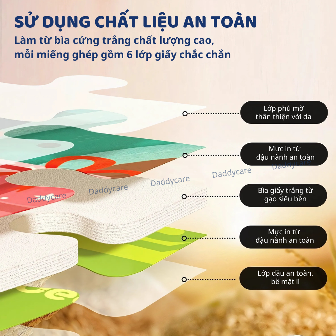 Xếp Hình Cho Bé 3, 4, 5 Tuổi cấp độ Mideer puzzles Level Up 3 Natural Scenery đồ chơi trí tuệ cho bé