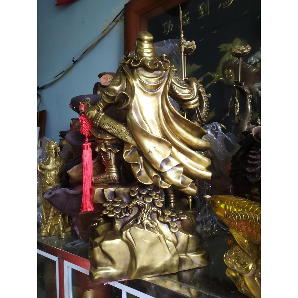 Tượng quan công vân trường bằng đồng thau cỡ siêu đại phong thủy Hồng Thắng