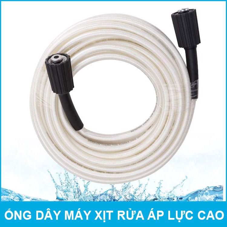 Dây rửa xe cao áp cho máy xịt rửa áp lực cao ren trong 22mm dài 15 mét