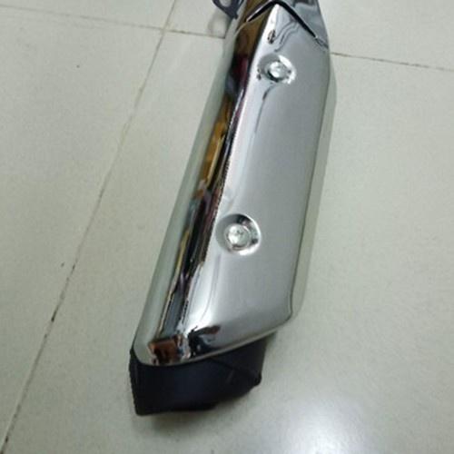 Pô xe máy đùi gà đen gắn wave
