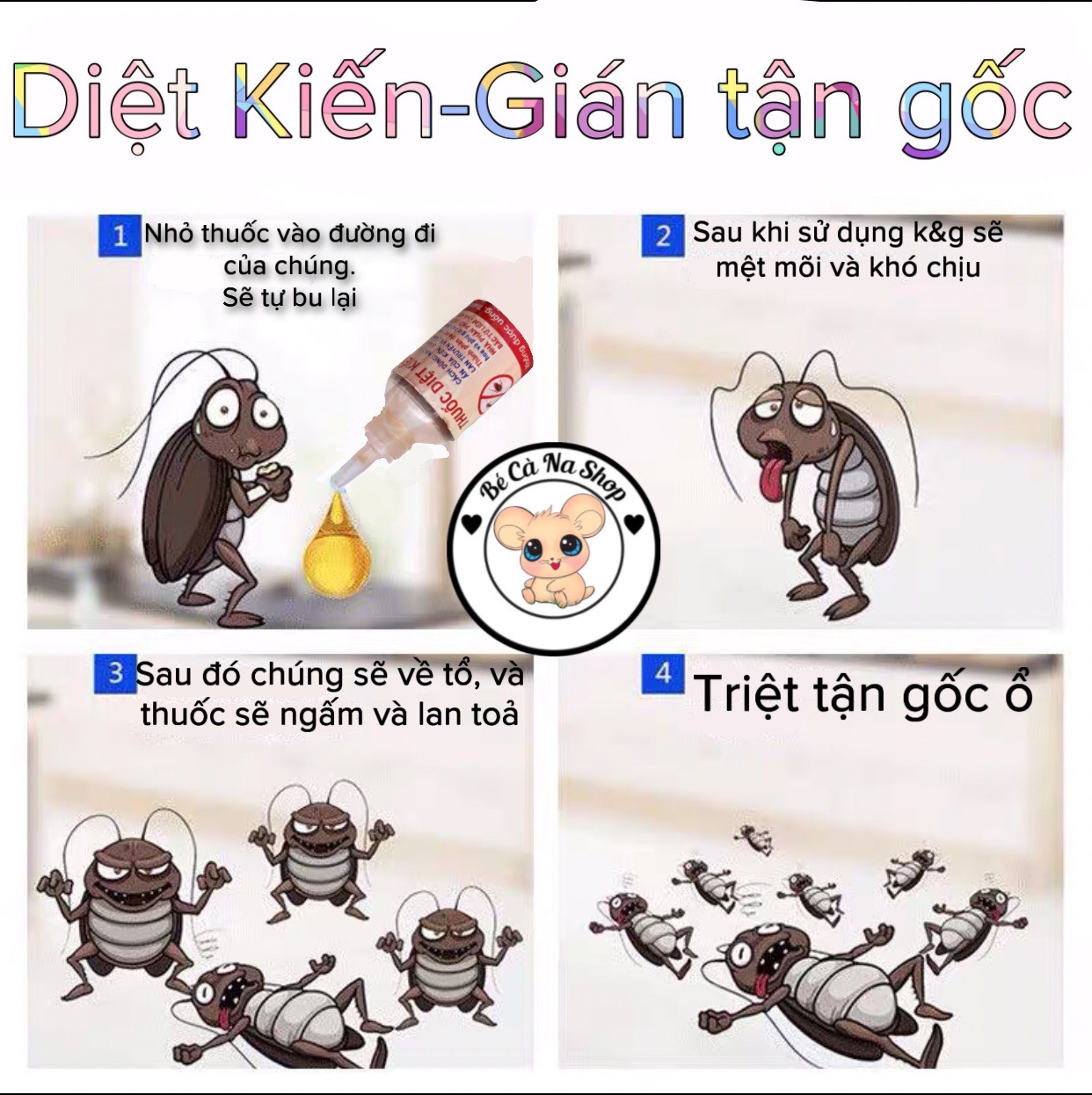 Diệt kiến tận gốc (ko gây hại) rất cần cho hamster , thỏ bọ sóc chinchilla...