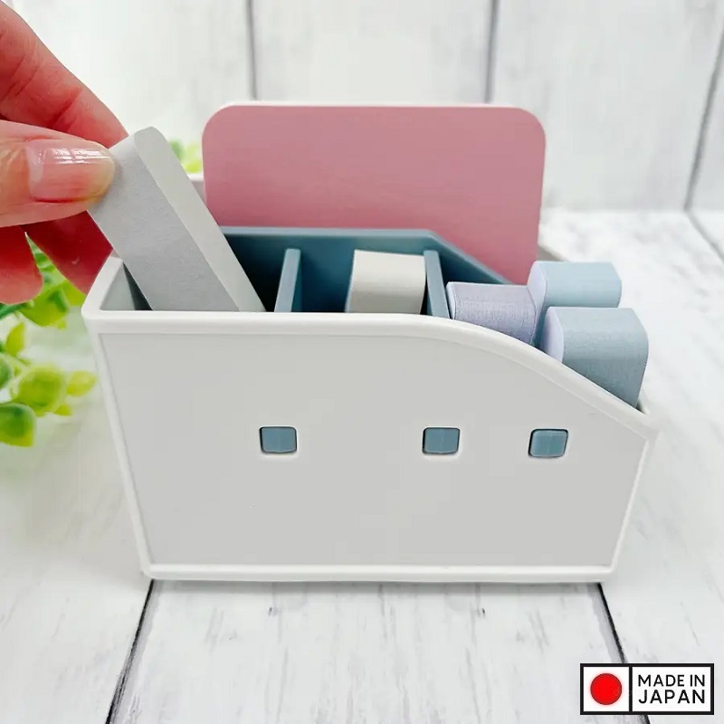 Khay đựng giấy nhớ &amp; đồ dùng văn phòng phẩm Nuube - Xám xanh