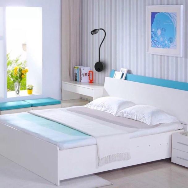 Đèn xem sách gắn đầu của giường xoay 360 độ, đèn gắn tường, đèn decor, đèn rọi triệu tập ánh sáng