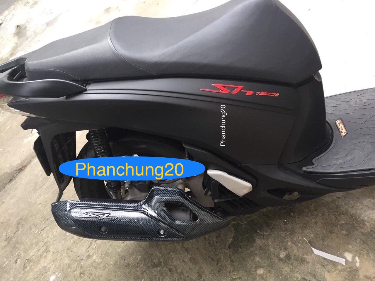 ỐP CHE PÔ DÙNG CHO ĐỜI XE SH 2012 2013 2014 2015 2016 CACBON