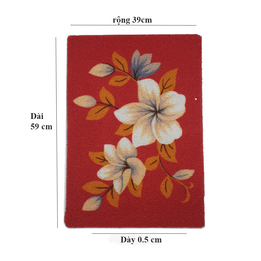 Thảm nỉ lau chân chống trơn trượt cao cấp