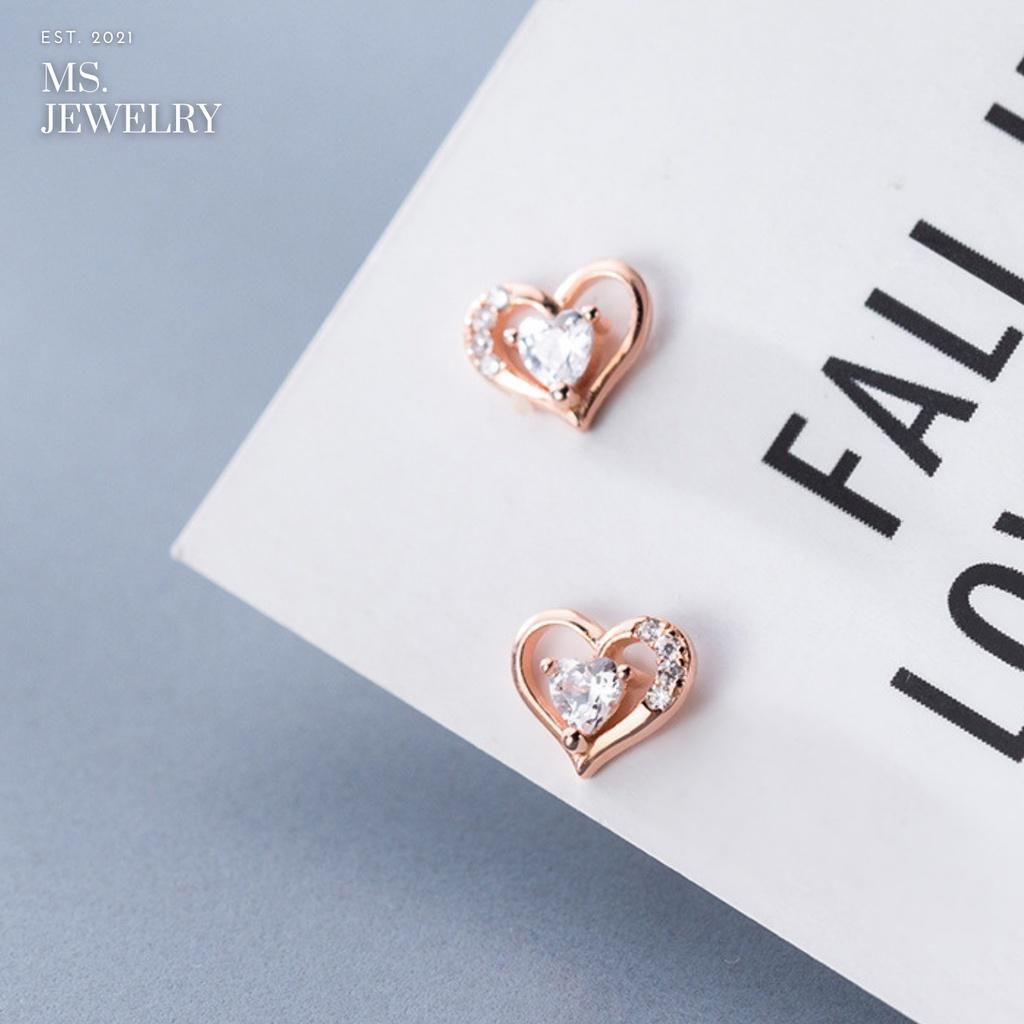 Khuyên Tai Bạc S925 Đính Đá Cubic Zirconia