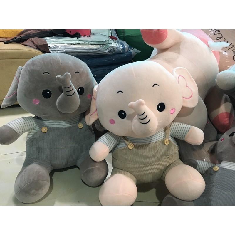 Thú bông mẫu voi cho bé màu ghi xám hàng nhập cao cấp