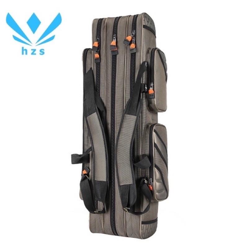 Bao đựng cần câu dài 90 cm 3 ngăn + 2 ngăn phụ chống thấm nước siêu bền y hình giá rẻ