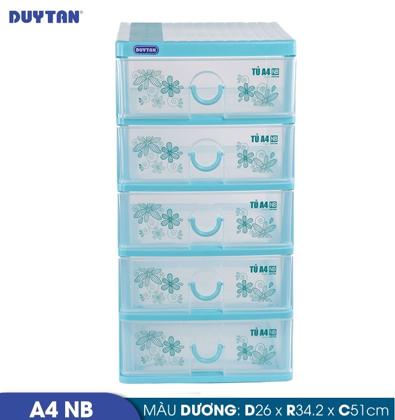 Tủ nhựa Duy Tân Tomi A4 nắp bằng 5 ngăn - 53432 - Giao màu ngẫu nhiên - Hàng chính hãng