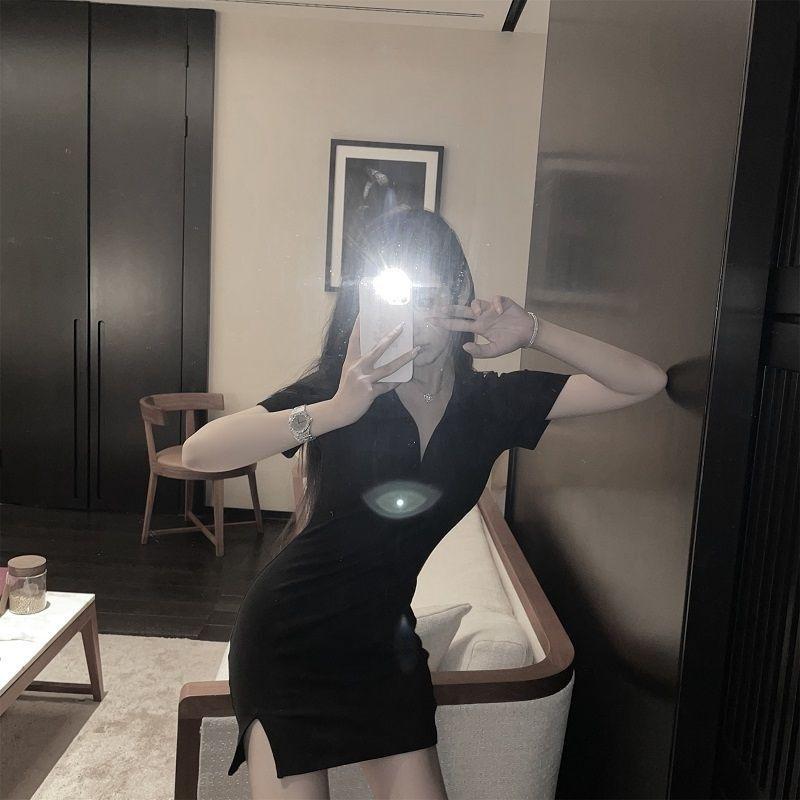 Váy đầm polo body xẻ đùi gợi cảm