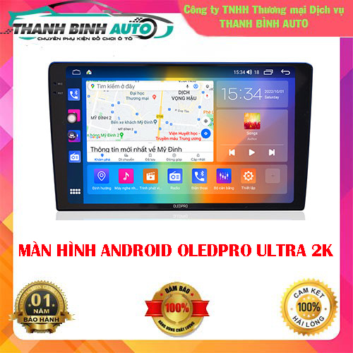 Màn Hình DVD Android Ô Tô 0LEDPR0 Ultra 2K Siêu nét Ram 3gb Rom 32gb, Bảo hành 18 tháng