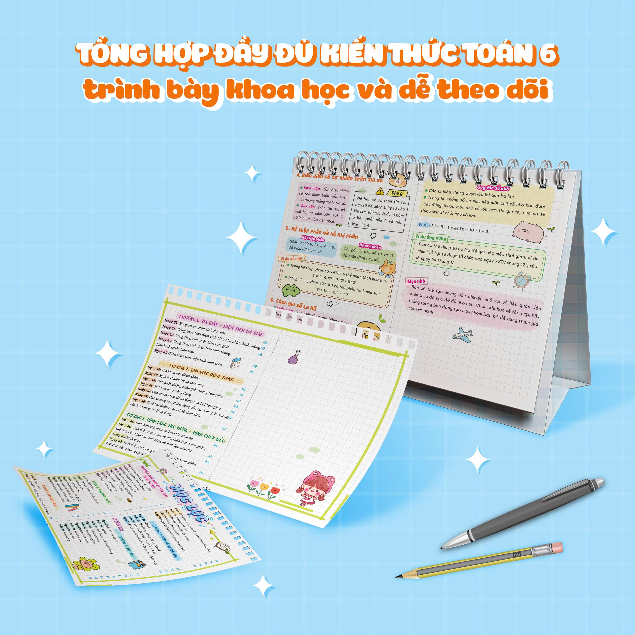 Sách Lịch Để Bàn - Tra Cứu Nhanh Kiến Thức Hàng Ngày Toán THCS