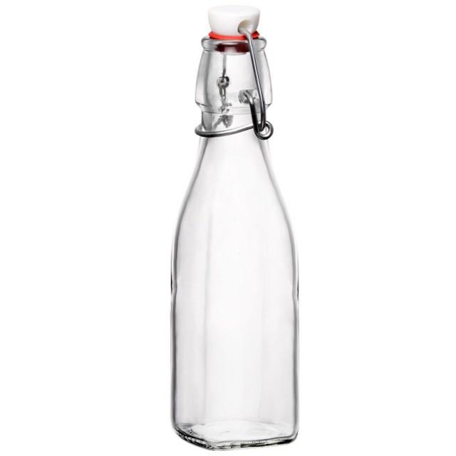 Chai thủy tinh 500ml PHONG CÁCH Ý Chai thủy tinh 500 ml quai gài phong cách Italy