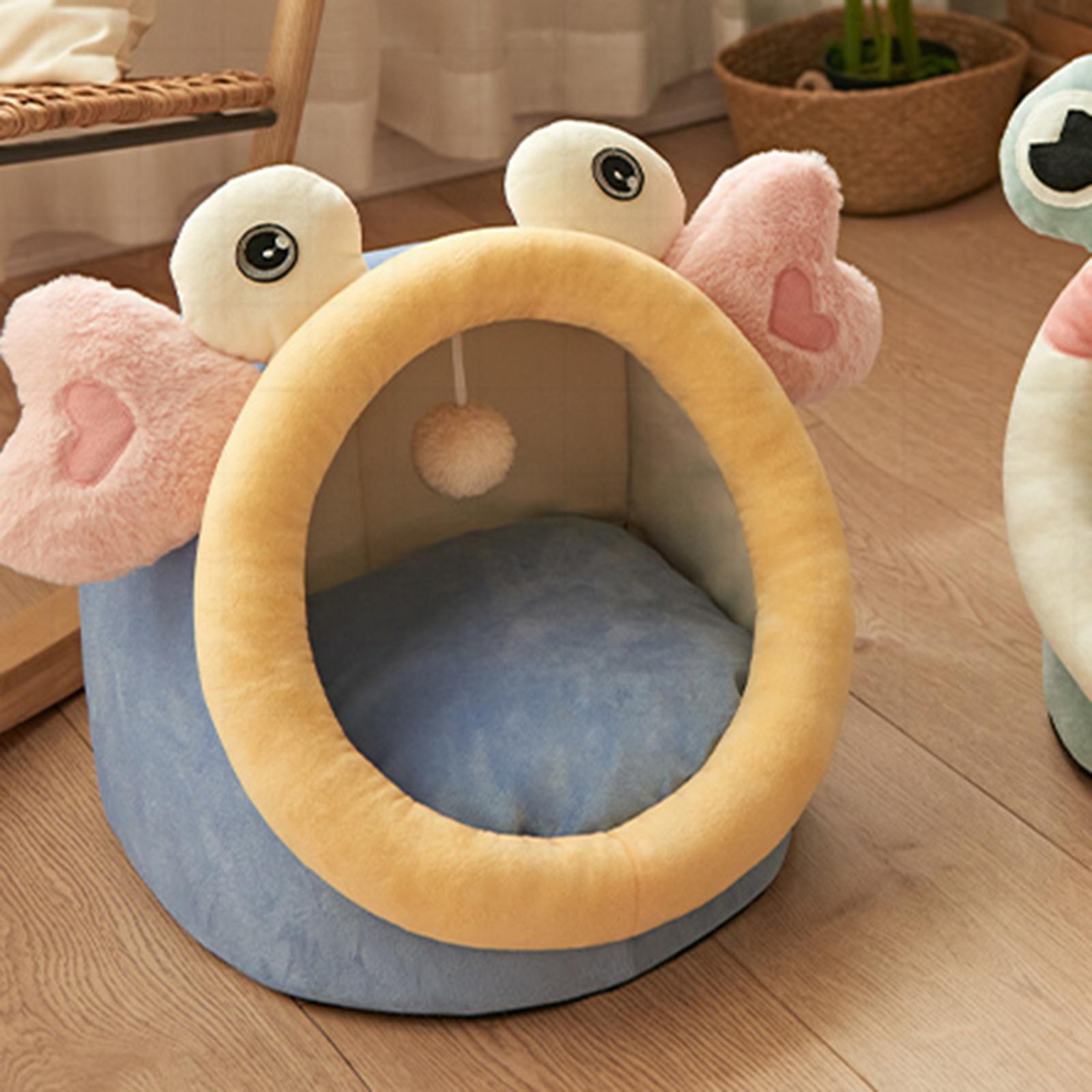 Small Dog Sleeping Bed Pet Cat House Nest for Indoor Outdoor Washable Kennel