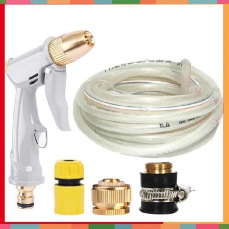 Bộ dây vòi xịt nước tưới cây rửa xe,tăng áp 3 lần, loại 20m  206846
