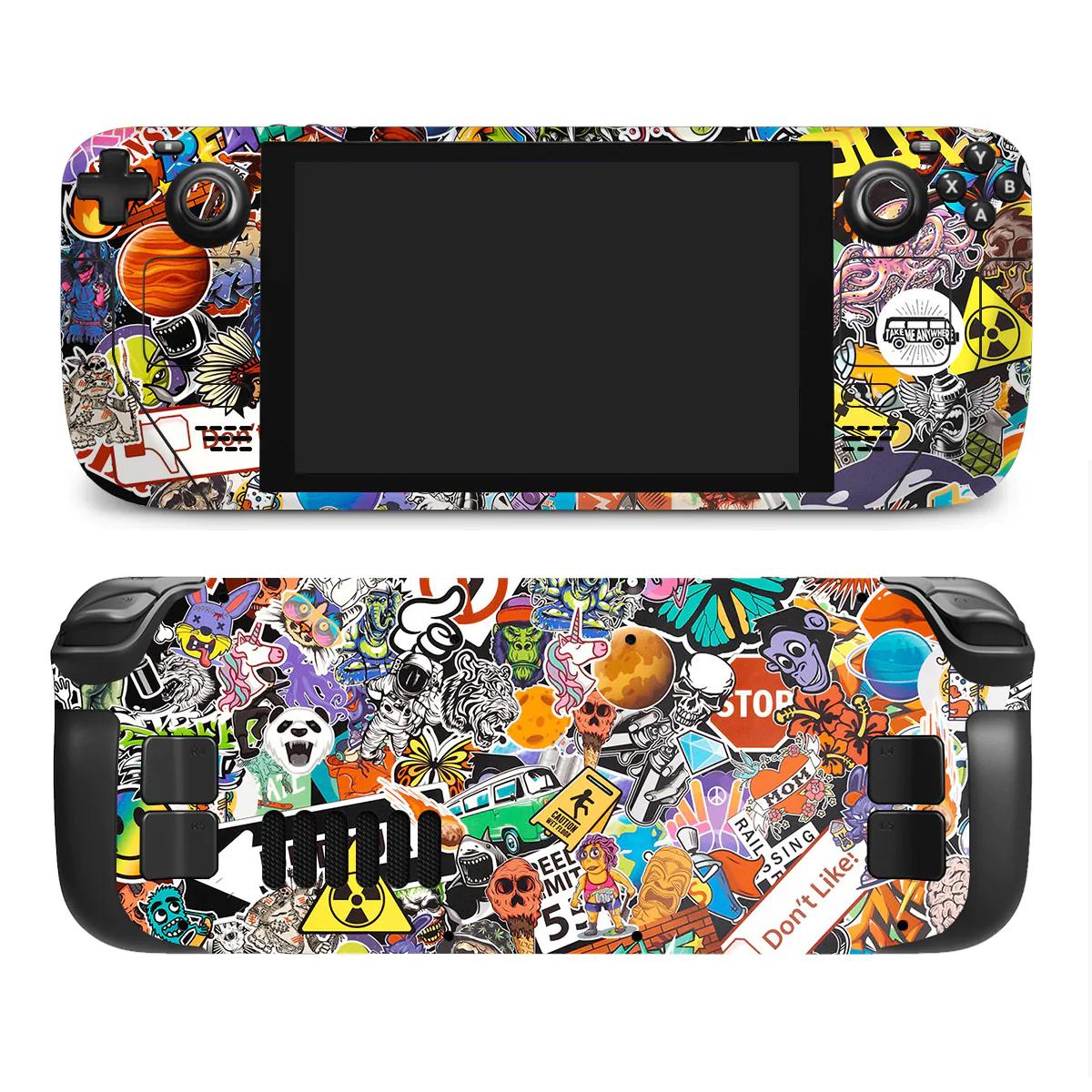 Skin dán Steam Deck mẫu Stickerbomb (Đã cắt sẵn chi tiết, dễ dán)