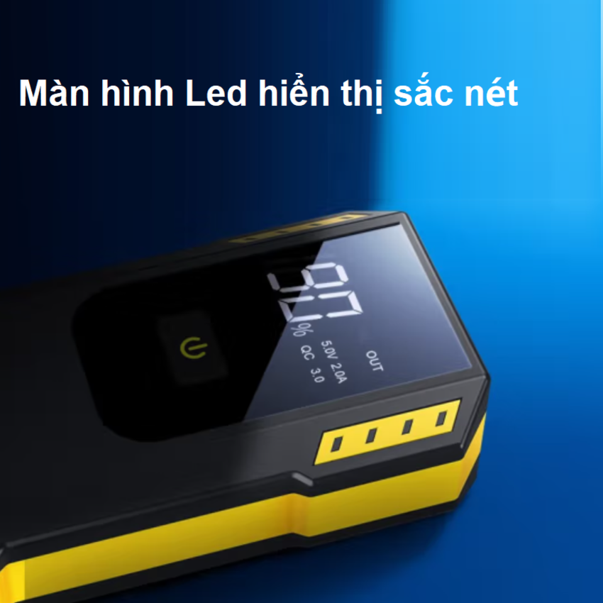 Bộ kích điện ắc quy ô tô, kiêm pin sạc dự phòng Goodyear GY-5358 dung lượng 12000mAh - Hàng Nhập Khẩu