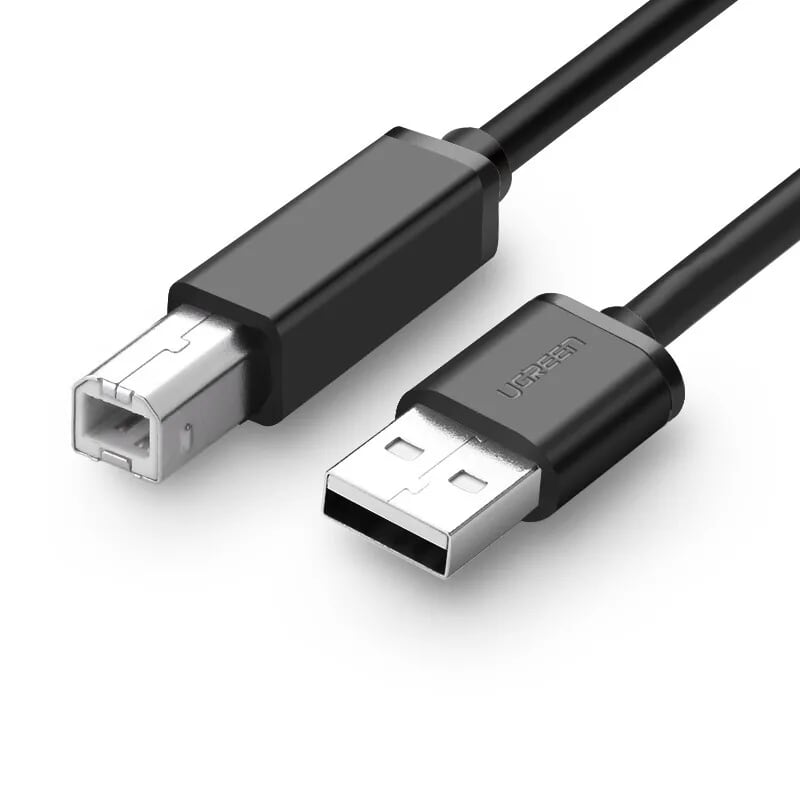 Cáp tín hiệu usb máy in 2.0 cao cấp dài 1M màu đen UGREEN USB10844Us104 Hàng chính hãng