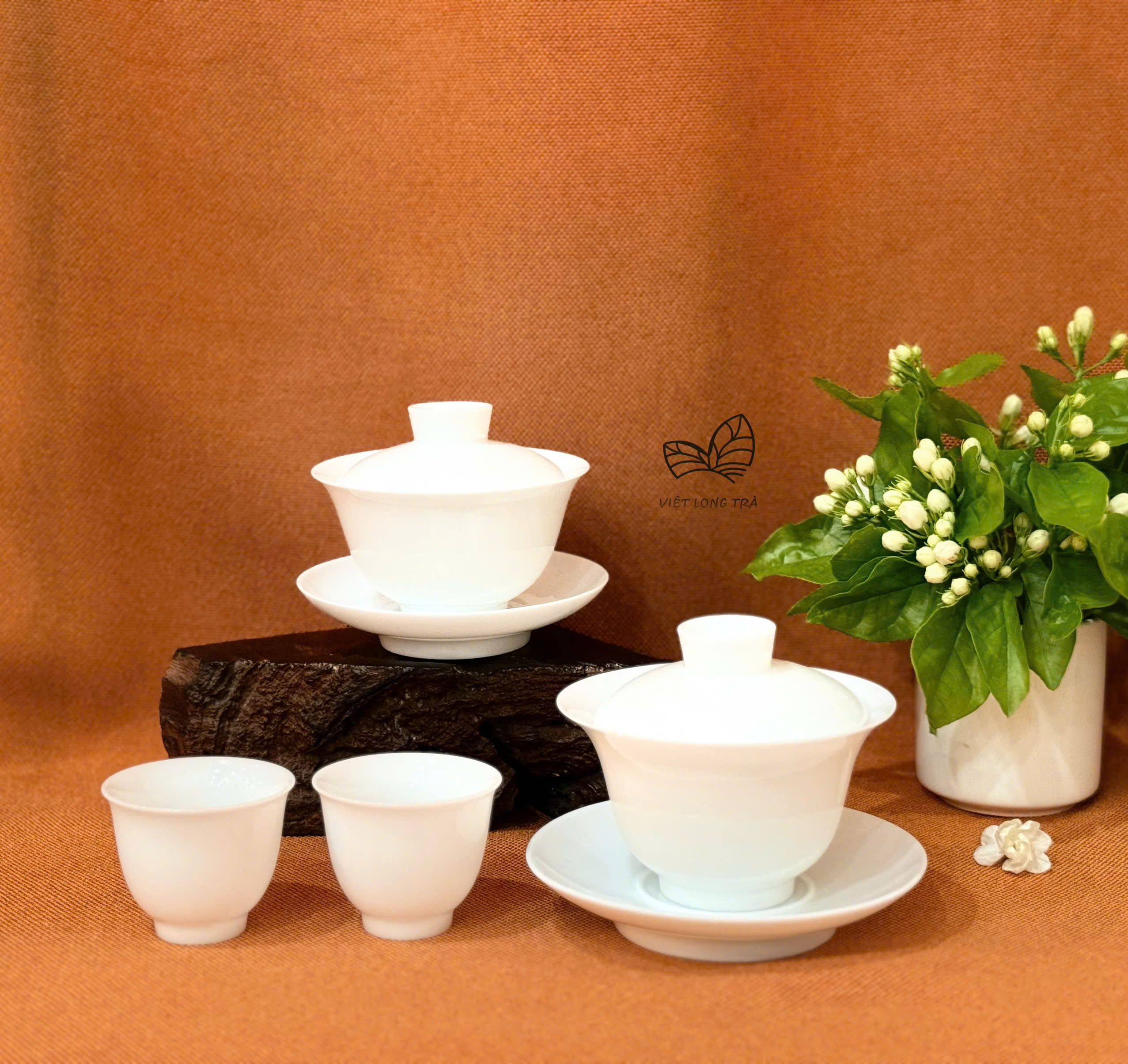 CHÉN KHẢI PHA TRÀ SỨ TRẮNG TRƠN THẤU QUANG - DUNG TÍCH 175ML - GAIWAN