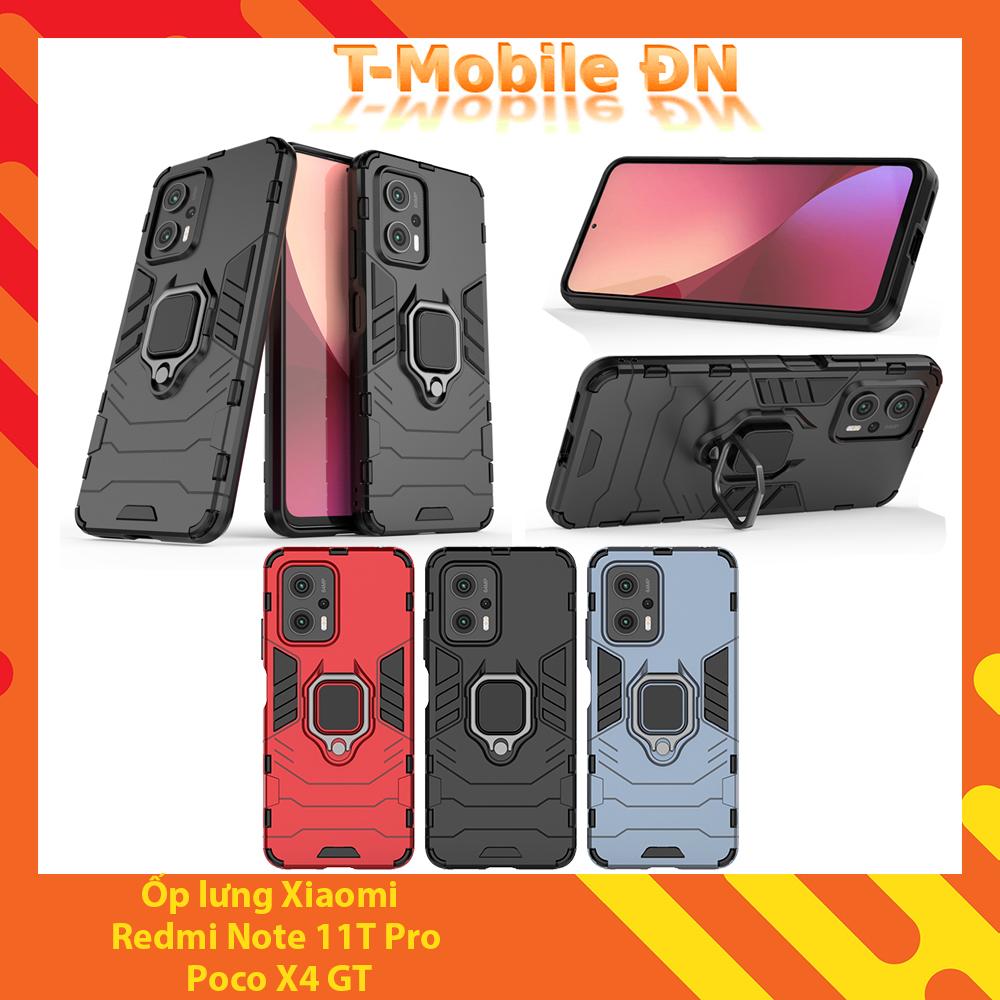 Ốp lưng cho Xiaomi Redmi Note 11T Pro/Poco X4 GT iRON MAN IRING Nhựa PC cứng viền dẻo chống sốc