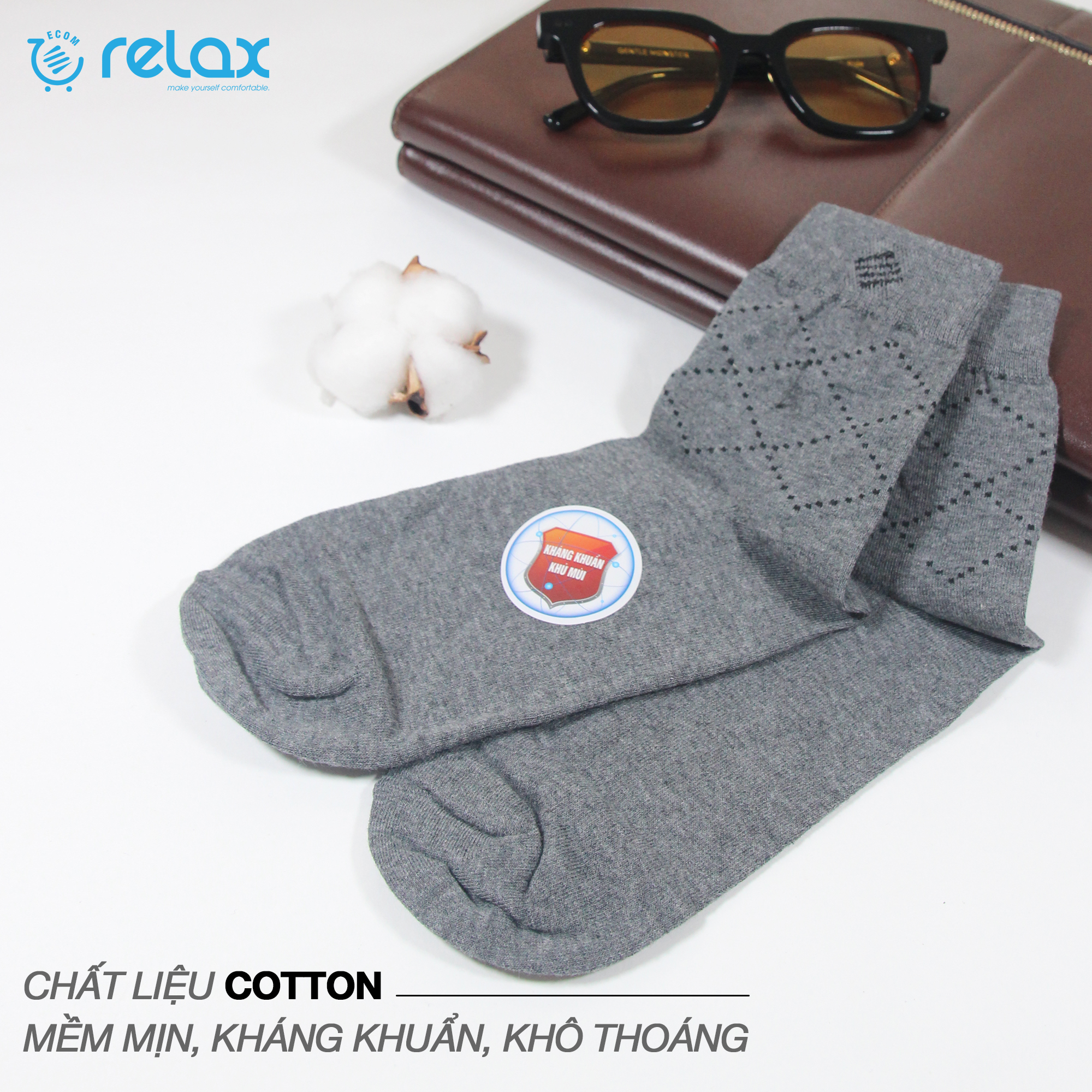 VỚ NAM RELAX RDOV001 CHẤT LIỆU COTTON CO GIÃN