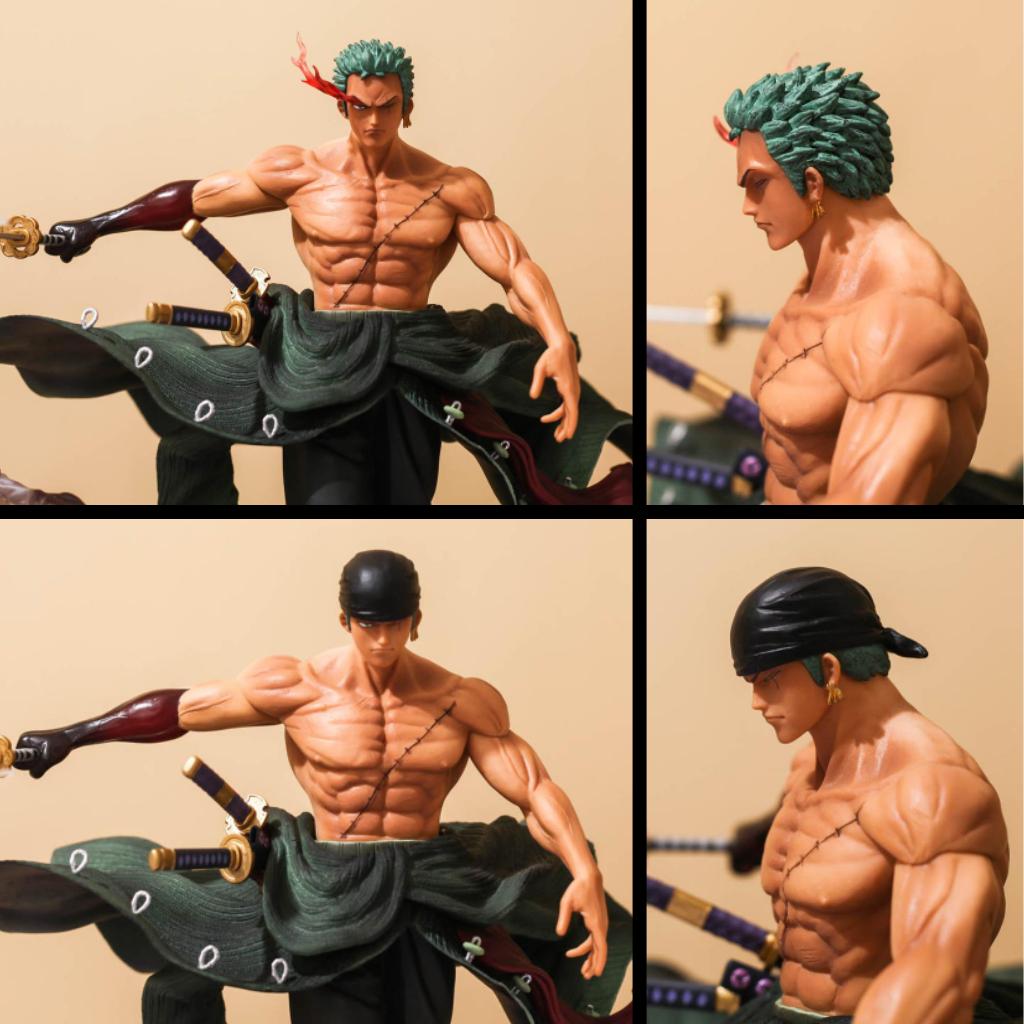 Mô Hình Zoro Sử Dụng Enma Siêu Ngầu 28cm 2 Đầu 2 Tay Mô Hình One Piece Cao Cấp, Figure Mô Hình Anmie One Piece Luffy Vu