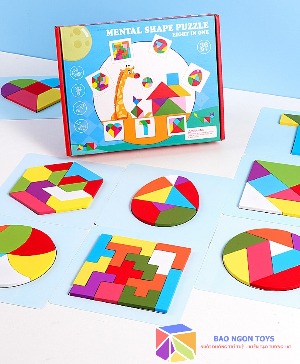 SET GIÁO CỤ ĐỒ CHƠI XẾP HÌNH, GIÚP BÉ PHÁT TRIỂN TRÍ THÔNG MINH THỊ GIÁC, NHẬN BIẾT HÌNH HỌC - DG126