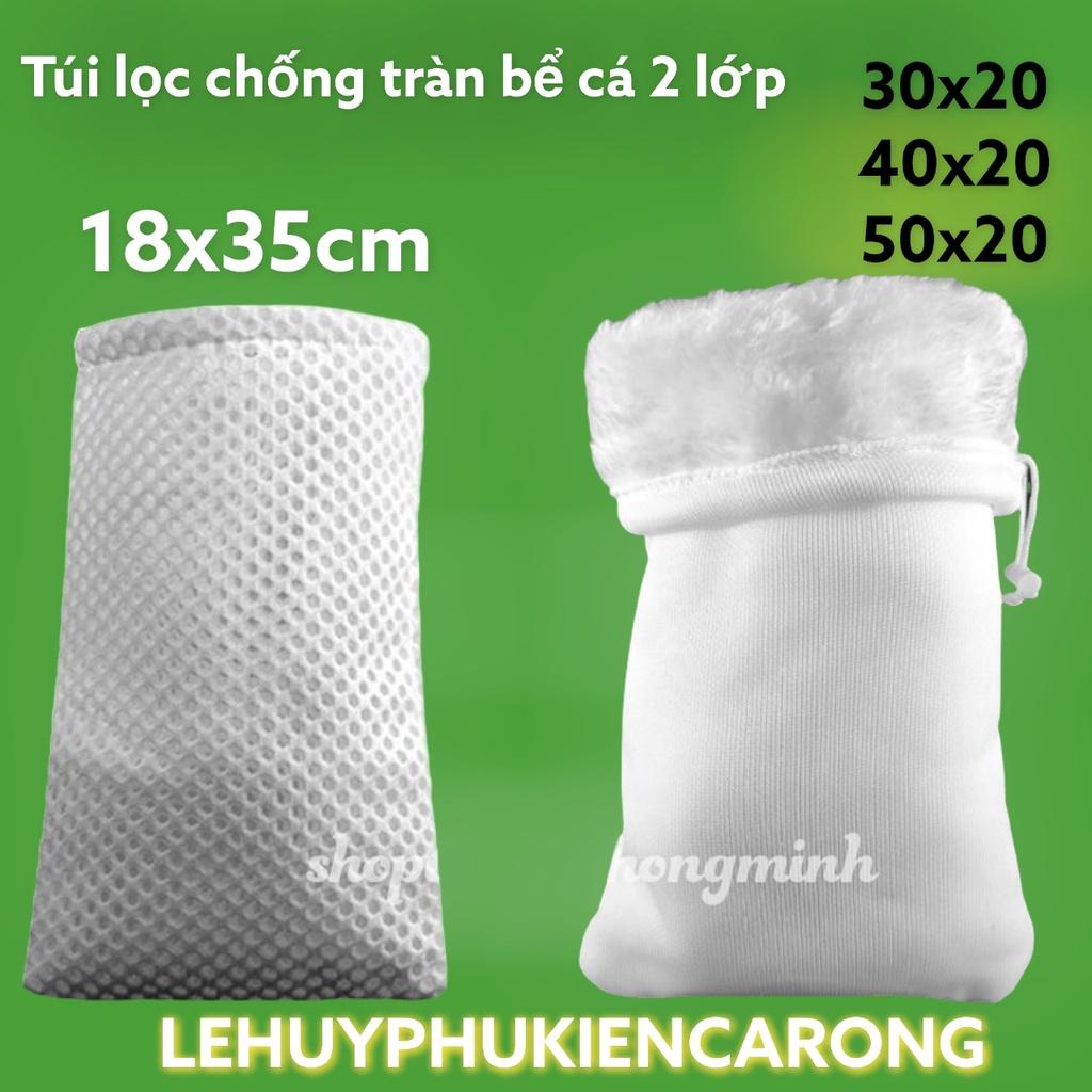 Túi chống tràn 2 lớp, túi lọc 3d cao cấp lọc nước hồ cá