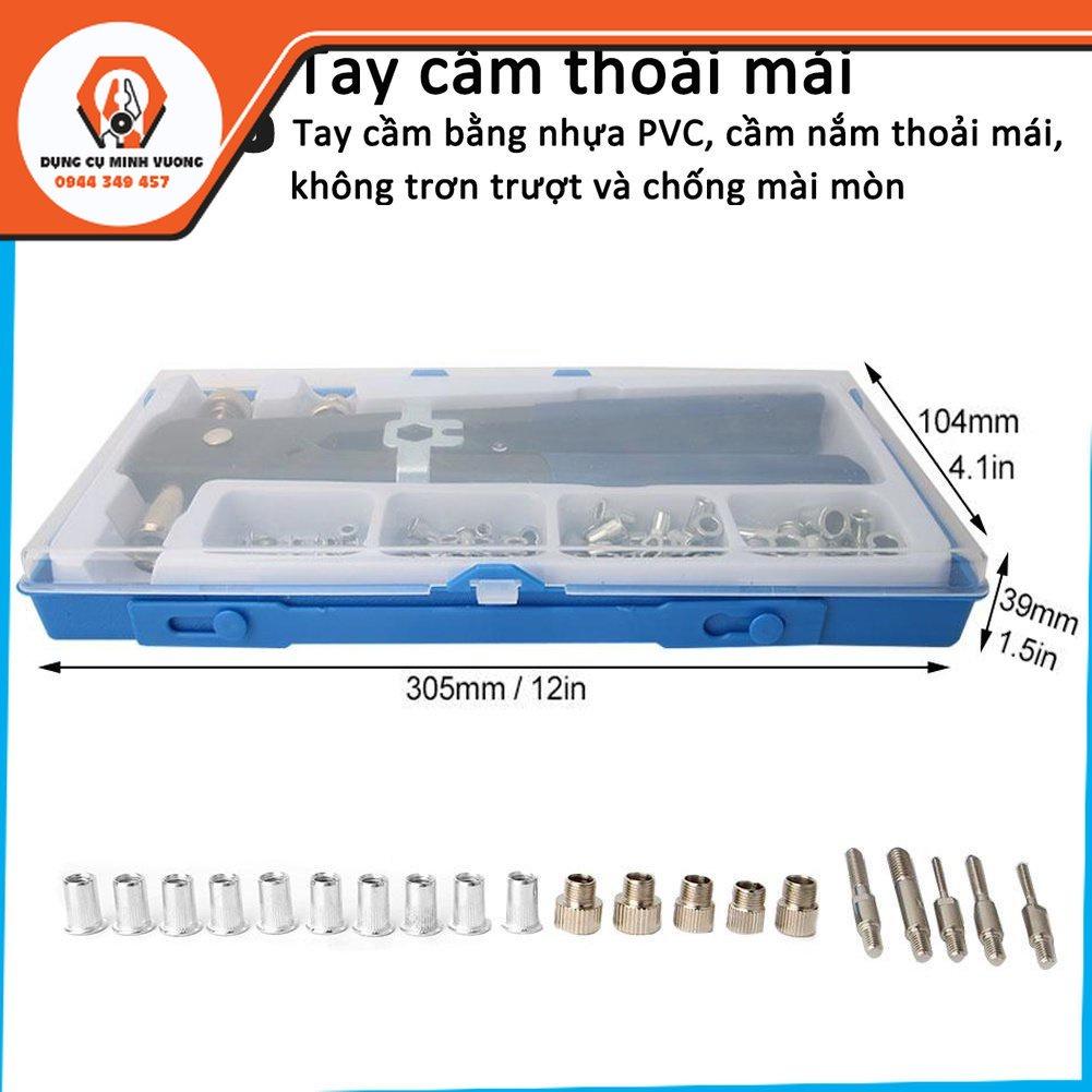 Kìm rút ốc tán Bộ 86 dụng cụ gồm đai ốc, đinh tán hệ mét và cờ lê loại M3 M4 M5 M6 M8