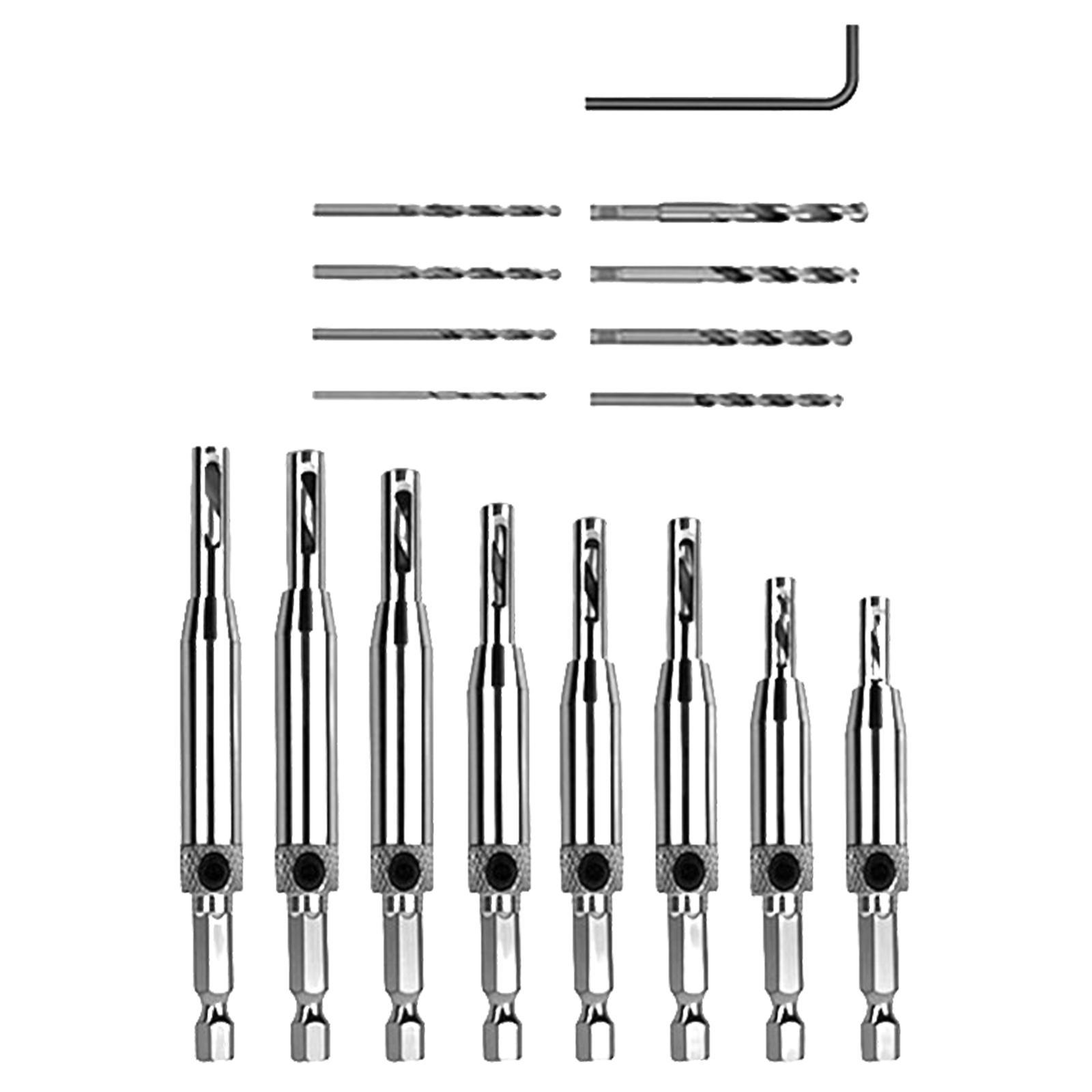 Self Centering Hinge Drill Bit Hole Puncher Hole Drilling for Furniture