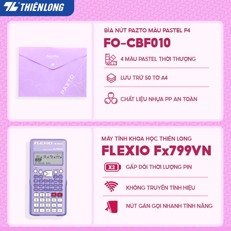 Combo dụng cụ học tập thể hiện cá tính - Tone Tím pastel - 08 món