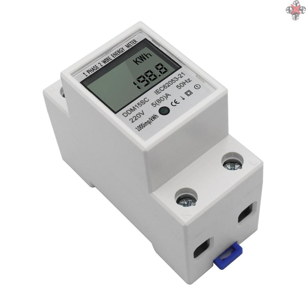 Thiết Bị Đo Năng Lượng 5-80a 220v 50hz Màn Hình Lcd