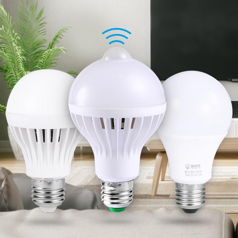 Bóng Đèn Led Thông Minh Cảm Biến Chuyển Động 3w 5w 7w 9w 220v,e27