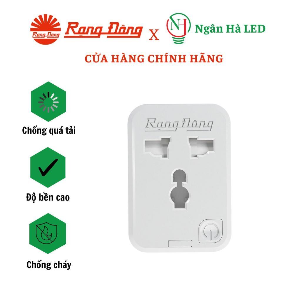Ổ cắm Wifi Rạng Đông Điều khiển và hẹn giờ từ xa qua điện thoại OC.01.WF 16A