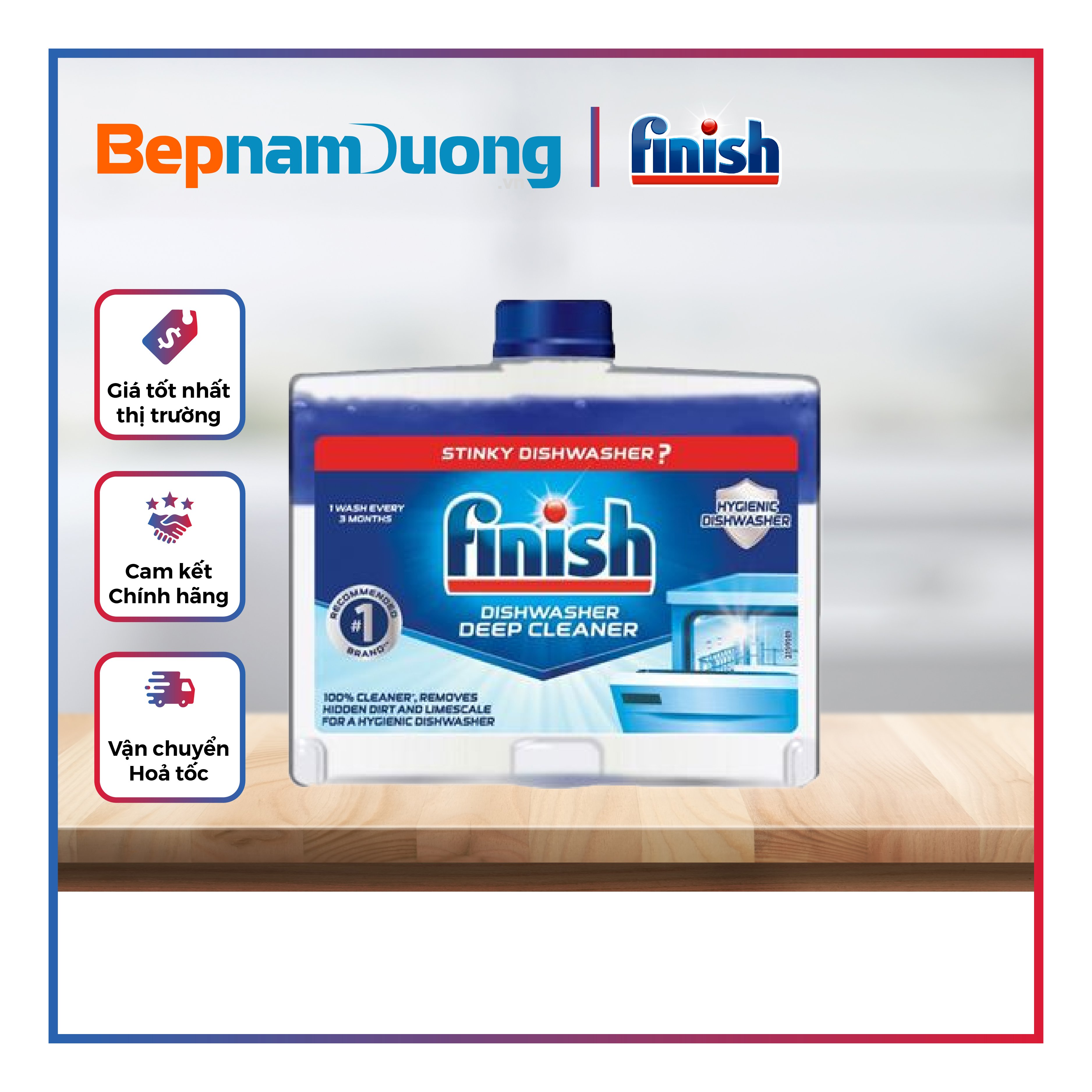 Hình ảnh Dung Dịch Vệ Sinh Máy Rửa Bát Finish 250 ml