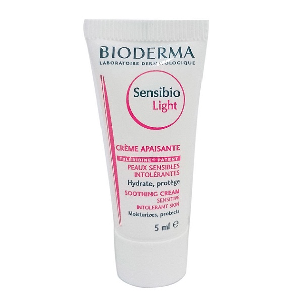 Combo 3 Kem dưỡng ẩm dành cho da nhạy cảm BIODERMA Sensibio Light 5ml x3