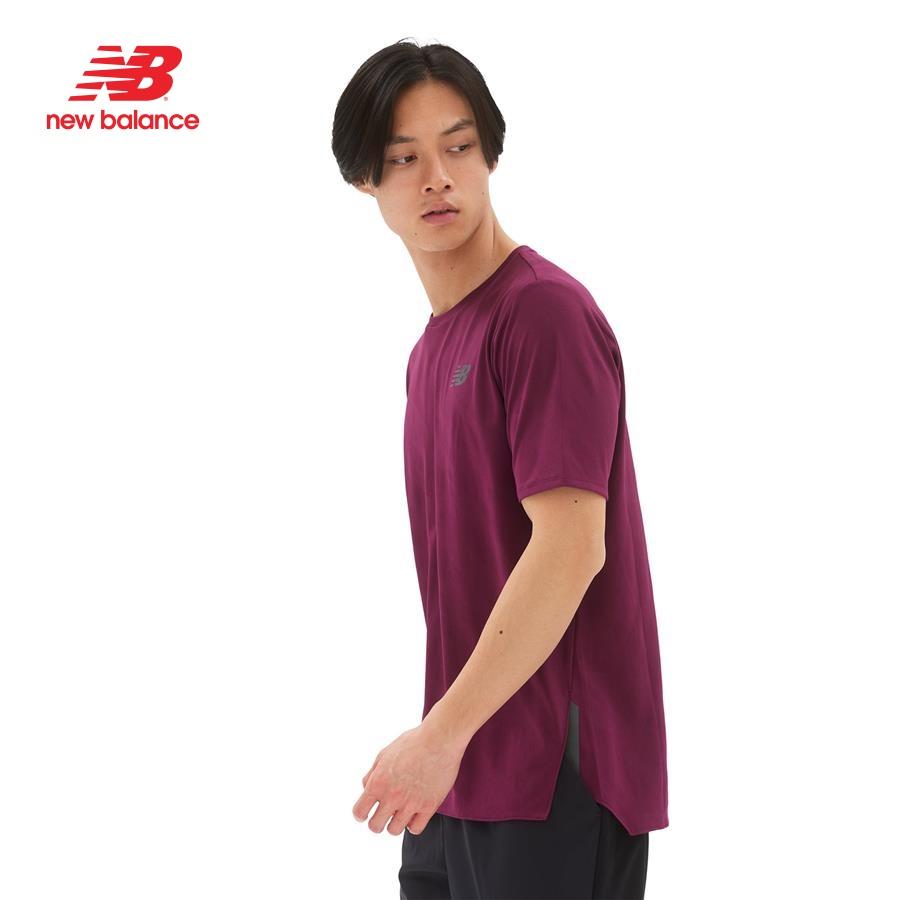 Áo thun thể thao nam New Balance APP RUNNING T-SHIRT M DARKEMBE - MT23281DEM (form quốc tế)