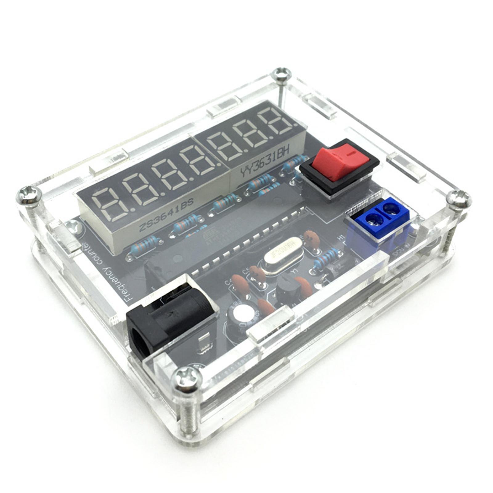 Frequency Tester 0.000 001Hz Resolution with Acrylic Case Oscillator Tester