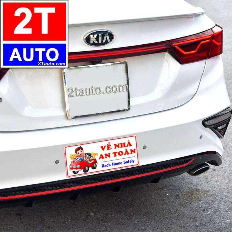 LOGO STICKER TEM DÁN VỀ NHÀ AN TOÀN BACK HOME SAFELY DÁN Ô TÔ XE HƠI SIÊU ĐỘC ĐÁO