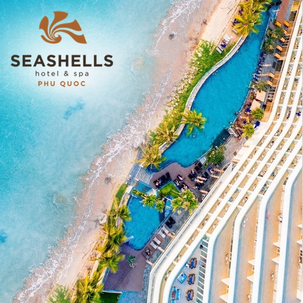 Gói 3N2Đ Seashells Hotel & Spa 5* Phú Quốc - Buffet Sáng, Xe Đón Tiễn Sân Bay, Hồ Bơi, Bãi Biển Riêng, Dành Cho 02 Người Lớn Và 02 Trẻ Em Dưới 06 Tuổi