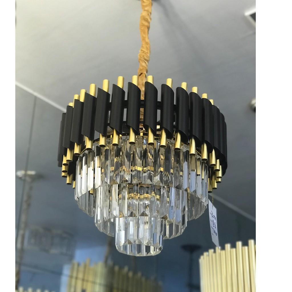 Đèn chùm pha lê trang trí nội thất hiện đại sang trọng